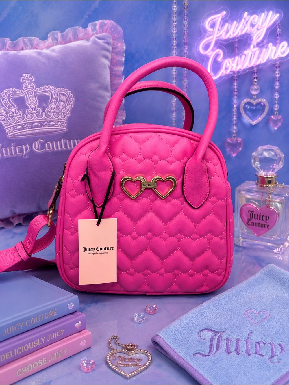 Juicy couture straight from the heart satchel purse